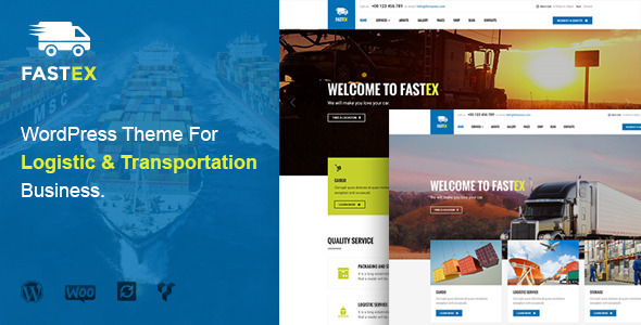 Logistics WordPress Theme | FastEx